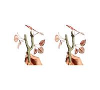 Shurhome 2 ramas trepadoras realistas para reptiles, cangrejos ermitaños, geckos crestas, decoración de hábitat, ejercicio seguro, paisaje, rama trepadora para reptiles