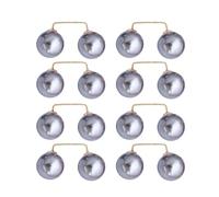 Shurhome 8 piezas de perlas artificiales para ropa, imperdibles, vaqueros, ajustadores de cintura, cárdigan, seguro para mujer, cuello ajustable, bufanda
