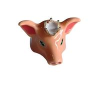 Shurhome Anillos artísticos con forma de animal, joyas apilables con estructura de esmalte por goteo y divertidos perros y elefantes con capas de anillos apilables en forma de animales, como se