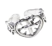 Shurhome Anillos minimalistas con cruces de amor para mujer, joyas apilables de moda, cumpleaños o aniversarios. Anillos de dedo de moda