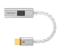 Shurhome Avanzada tarjeta de sonido externa tipo C con tecnología de doble chip que ofrece calidad de sonido en calidad de estudio para música y streaming HiFi USB C tarjeta de sonido