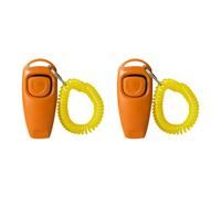 Shurhome Clicker - Silbato para adiestramiento de perros, 2 piezas, herramienta de control de comportamiento de ruido para razas, comandos de obediencia efectivos, clicker para perros de plástico