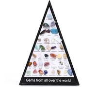 Shurhome Colección diversa de minerales naturales 36 piedras preciosas de ágata de cristal únicas, adecuadas para estudios de geología y creaciones artísticas Colección de muestras de minerales
