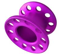Shurhome Compacts - Carrete de buceo en miniatura de aleación de aluminio de 10 agujeros para buceadores profesionales, esnórquel, pesca submarina, tareas subacuáticas, gestión de línea de buceo