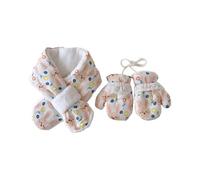 Shurhome Diseño simple, bufanda y manoplas para, pareja, trajes fáciles de combinar, cómodos, cálidos, lavables a máquina, guantes de invierno seguros para niños, conejos, Talla única