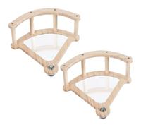 Shurhome Durabilidad parques infantiles de madera para pájaros piratas envían aves interactivas enriquecimiento para la actividad loros en busca de comida pirata fácil montar parques infantiles