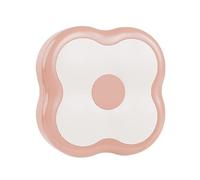 Shurhome Elegante recipiente de almacenamiento de maquillaje con diseño de flores, compartimentos ventilados con espejo para viajes de belleza esencial, organizador de maquillaje portátil