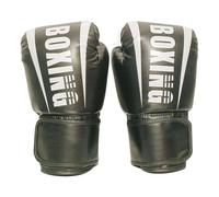 Shurhome Guantes de boxeo transpirables de poliuretano para entrenamiento, cuentan con correa de muñeca ajustable, protección contra impactos, guantes de combate de PU para adolescentes y adultos