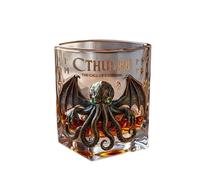 Shurhome Home Shelf Display Taza de vidrio decorativa con transparente, F | Inicio, vidrio decorativo, taza de rocas claras, solo vaso, pantalla de escritorio, muebles