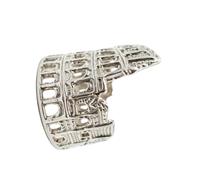 Shurhome Joyas inspiradas en la antigua Roma con significado cultural, anillos en forma de Coliseo, accesorios para los dedos, joyería antigua de Roma, como se describe