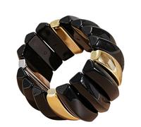 Shurhome Joyería de arte abstracta y no coincidente, pulsera de declaración de moda, joyería artesanal única, regalo para ella, plan inconsistente, joyería de mano, Einheitsgröße, como se describe