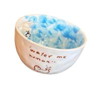 Shurhome Juego de cuencos de cerámica con sello de 12,7 cm, piscina | Cuenco de porcelana para arroz, sopa, postre, apto para microondas, fácil de limpiar, apto para lavavajillas