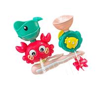 Shurhome Juguete de baño giratorio colorido para niños con función de salpicaduras de agua para divertirse en el baño del bebé, creatividad, desarrollo de habilidades motoras finas, juguete colorido