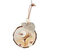 Shurhome Juguete para pájaros de madera fácil de colgar para loros, suministros de masticación, durabilidad, materiales naturales y entretenimiento en jaulas, juguete de madera no tóxico para masticar