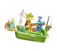 Shurhome Juguetes de agua circulante para niños con grifo realista y aprendizaje temprano para desarrollar habilidades domésticas. Pretender que lavarías