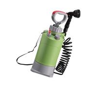 Shurhome Lavadora de agua portátil con manguera larga | Pulverizador de jardín multifunción con boquilla ajustable para camping, senderismo y lavado de coche