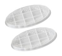 Shurhome Moldes de silicona grandes de 27 x 18 cm, hechos para proyectos de manualidades creativas, incluyendo cuencos perfumados y moldes ovalados con decoración de resina