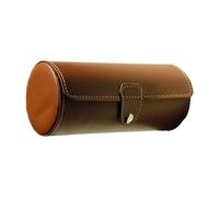 Shurhome Organizador de joyas multiusos de cuero a prueba de polvo con estructura cilíndrica para relojes, pulseras y pendientes Caja de almacenamiento para relojes, talla única, como se describe