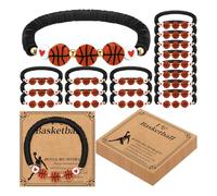Shurhome Pulseras de perlas coloridas y elásticas, tono suave, pulsera de cadena para un estilo de vida activo y accesorios de moda, pulsera deportiva de perlas de moda, Einheitsgröße, como se