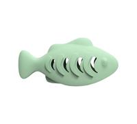Shurhome Puzle de alimentación para animales, juguete interactivo en forma de pez, alimento con fugas, estimulación cognitiva, enriquecimiento de gatos, dispositivo de actividad, edición de golosinas