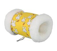 Shurhome Túnel de escondite suave y cálido para roedores que promueve la actividad con forro polar cálido ambiente seguro para jugar, escondites de jaulas, juguetes para interiores, felpa
