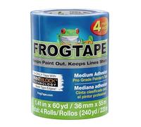 Shurtape CP-130 Cinta de pintor FrogTape Brand Pro Grade: 1.41 in. x 60 yds. (Azul) / 4-paquete