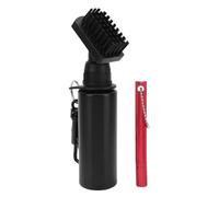 Shurzmotic Cepillo Limpiador de Palos con Botella cuentagotas a Prueba de derrames de 150 ml, Kit de Limpieza para Palos de Golf con Clip de sujeción y afilador de Ranuras para hierros, (Roja)