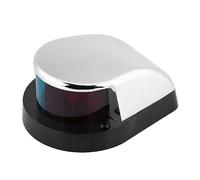 Shurzmotic Luz de señal LED bicolor de 12 V para barcos, yates y embarcaciones marinas, lámpara de navegación de proa, luz de proa LED ultrabrillante e impermeable con cubierta de aleación de