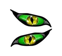 Shurzzesj 2 pegatinas para parejas de ojos, pegatinas divertidas, ojos con iris de vinilo, dron de moto, casco, pegatinas reflectantes, cubierta de espejo con ojos espeluznantes