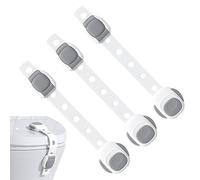 Shurzzesj Cerradura de puerta infantil | Cerradura ajustable para niños | Pestillo de puerta de ventana para muebles, cerraduras adhesivas multiusos para protección de niños