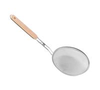 Shurzzesj Colador de alimentos de malla, colador de cuchara de cocina de mango largo, cuchara de cocina de grasa y espuma para verduras, café, harina, azúcar, cacao en polvo