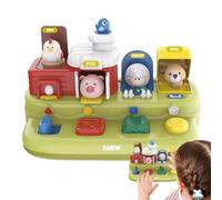 Shurzzesj Juguetes de Actividades para niños,Juguetes de Causa y Efecto - Música Sonido de Animales Juguetes Musicales y de Actividades,Colores Brillantes Aprendizaje y educación interactivos para