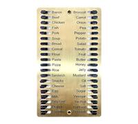 Shurzzesj Lista de compras reutilizable,Lista de compras de metal,Bloque de lista de compras | Manténgase organizado, cultive una mentalidad frugal, lista de compras para viajes eficientes a los