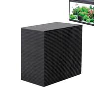 Shurzzesj Purificación de agua de carbón activado, cubo purificador de agua para acuario, filtro de cubo reutilizable de carbón activado con estructura de panal para pecera de acuario