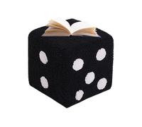 Shurzzesj Reposapiés Dice, Taburete Cube | Taburete para salón, Silla extraíble y Lavable para Puerta de 7,87 x 7,87 x 7,87 Pulgadas, cómodo