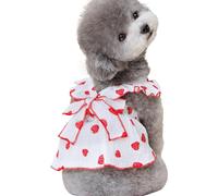 Shurzzesj Vestidos para perros pequeños para mujer, falda para mascotas, vestidos de fiesta con estampado de fresas, lindos vestidos para perros, ropa para perro, ropa de gato, vestido de cachorro