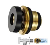 Shut Off Valve - Leak Proof Faucet Replacement, Washer Sealing Gasket with Grip, Metal Plumbing Pair with Strength, Home Improvement Supply, Valve for Plumber, Homeowner, Handyman