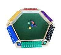Shut The Box Dice Game, juego de mesa de madera para niños y adultos con acrílica - Juguete de cena familiar para aula, viajes, y noche de juegos