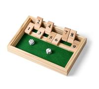Shut The Box, Juego De Dados, Juego De Caja, Juegos Matemáticos, Juego De Mesa De Madera Para 2 Jugadores, Versión Pequeña, Juego De Números Para Aprender Matemáticas Y Fiestas Familiares Y En Bares