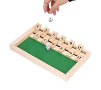 Shut The Box Juego De Dados, Juego De Mesa Clásico Para 2-4 Jugadores Para Adultos, Juego De Mesa De Dados, Fiesta Portátil, Divertido De Madera, 12 Números, Juego De Mesa De Madera, Juego De Pub De E