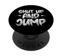 Shut up and Jump Hobby Puenting Jumping PopSockets PopGrip Adhesivo
