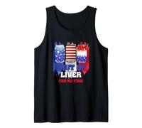 Shut Up Liver You Are Fine Beer Drinking 4th of July Camiseta sin Mangas