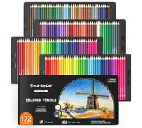 Shuttle Art 172 Lapices de Colores para Adultos, Set de Lapices de Colores Profesionales, Estuche de Colores para Libros de Colorear, Garabatos, Bocetos, Dibujo