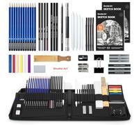 Shuttle Art 52PCS Kit de Dibujo Artístico, Set Dibujo Profesional con Lápices, Carboncillos de Grafito, Bloc, Herramientas de Dibujo para Adultos Niños Artista