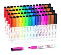 Shuttle Art 60 Rotulador Pizarra Blanca Magnetica a Granel, 15 Colores Rotuladores Borrables Niños y Adultos, Whiteboard Marker Punta Fina con Borrador para Escuelas, Hogar, Trabajar