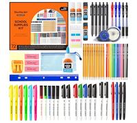Shuttle Art 71 Piezas Kit Material Escolar, Utiles Escolares para Niños y Estudiantes, Estuche Escolar Incluye Lápiz 2HB, Lápiz de Color, Subrayador, Marcador, Goma de Borrar, Pegamento