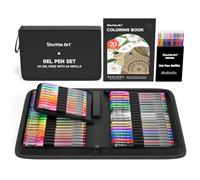 Shuttle Art - Juego de 120 bolígrafos de gel, 60 bolígrafos de gel de colores con 60 recambios para adultos, libros de colorear, dibujar, manualidades, álbumes de recortes, diario