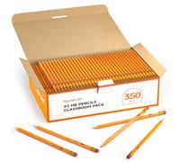 Shuttle Art Lápices de Madera 350 Piezas con Gomas de Borrar, Lápices HB Herramientas de Escritura Paquete a Granel para Escuela Escritura, Dibujo y Esbozo