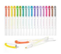 Shuttle Art Resaltadores pastel, 18 colores, marcadores de doble punta, marcadores de colores surtidos, perfectos para colorear, subrayar, resaltar, diario en la escuela, oficina, hogar