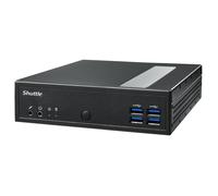 Shuttle Computer DL40N Barebone Slim Mini PC Intel N150 4-Core 3.6GHz DDR5 16GB Max WiFi NO 65W Windows 11 Compatible HDD SSD Negro